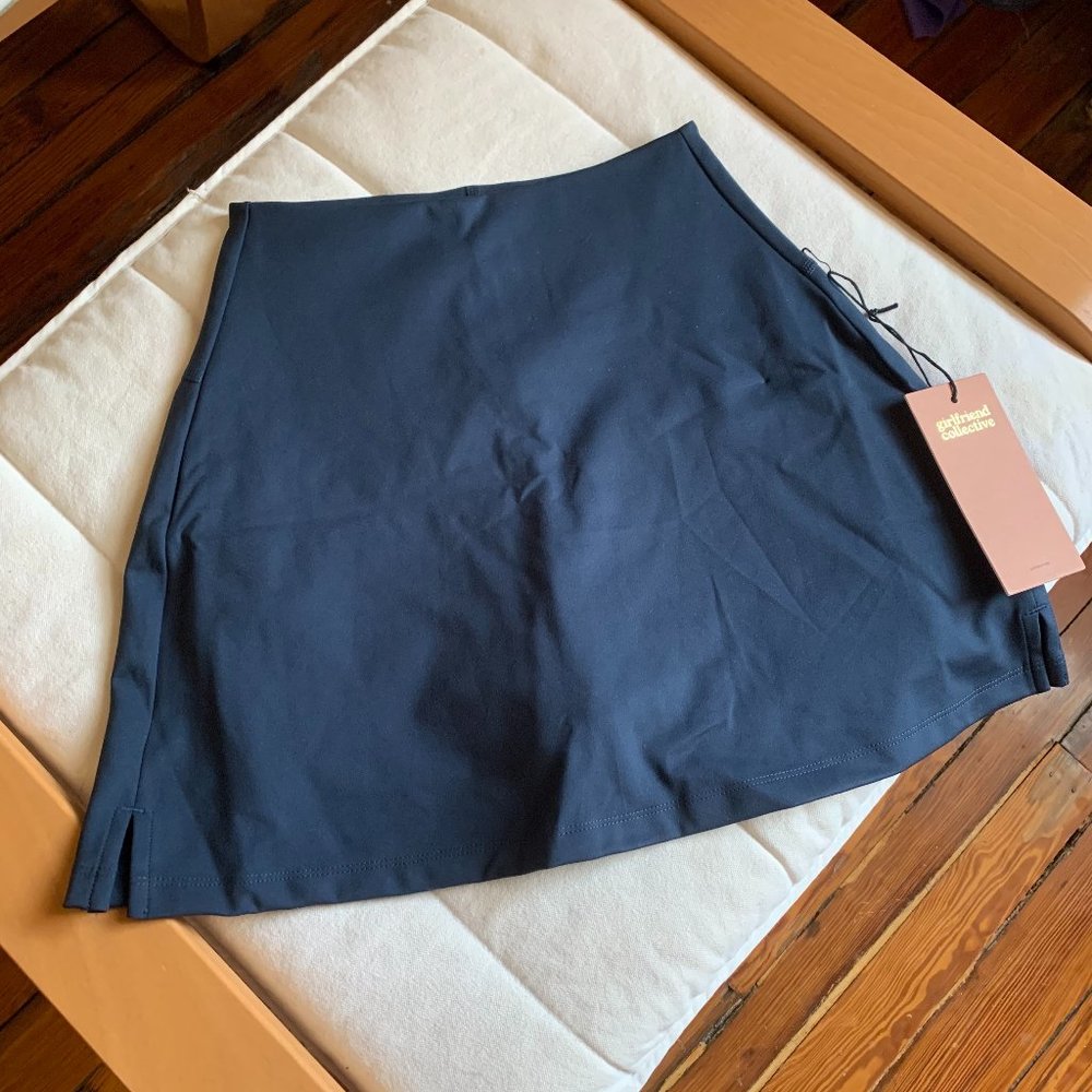 NWT Girlfriend Collective Midnight (Navy) Skort